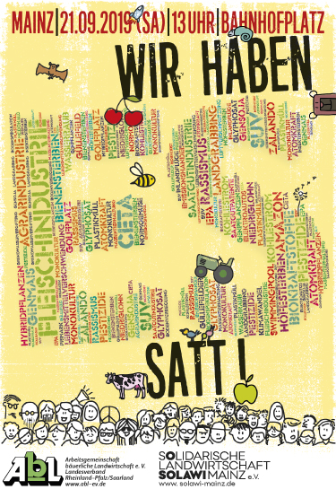 Wir haben es satt!!!